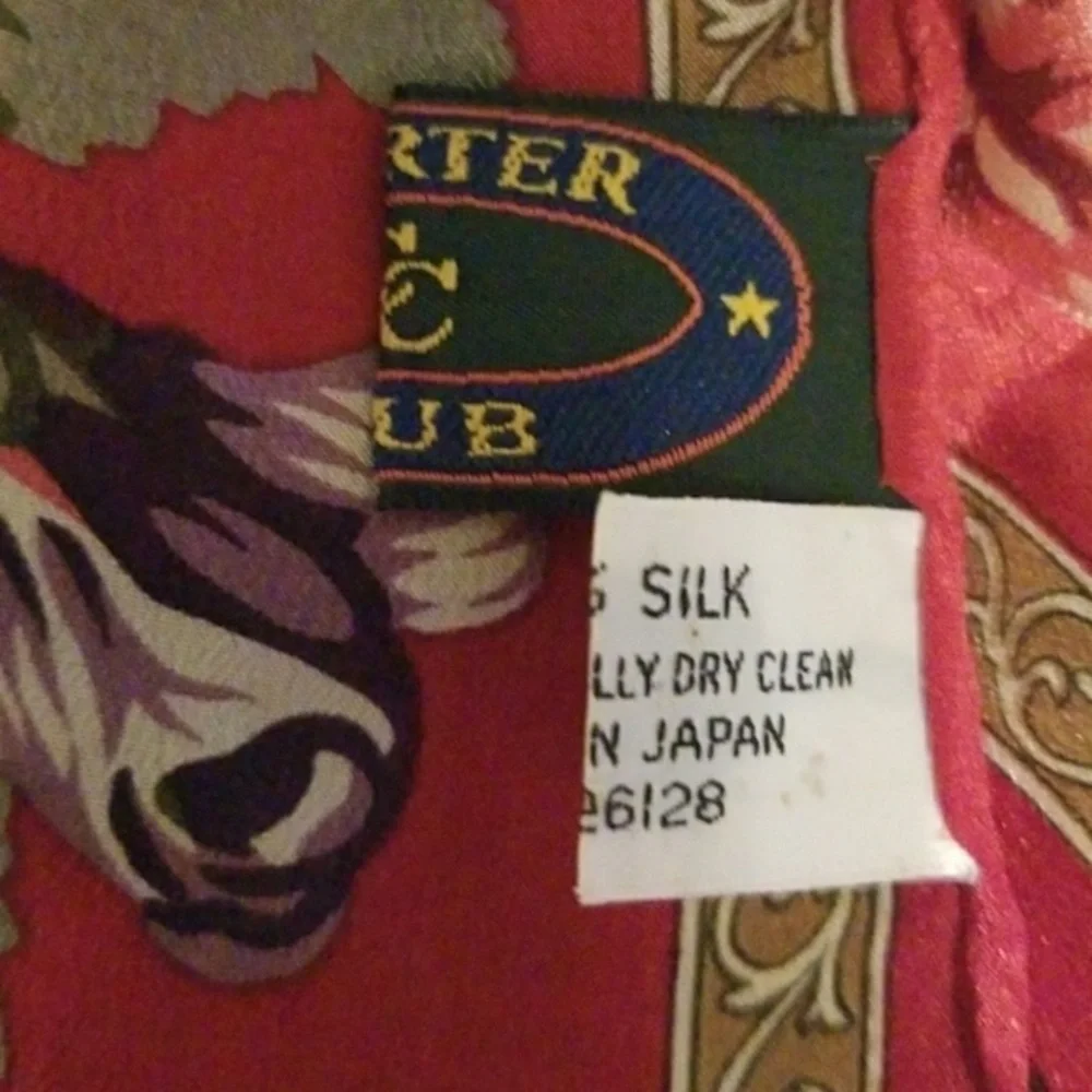 Vintage Charter club Roses‎ silk scarf